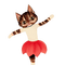kikkapink cute kitten ballerina - png gratuito GIF animata