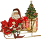 Kaz_Creations Christmas Deco Santa Claus On Sleigh - бесплатно png анимированный гифка