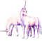 soave animals unicorn tree fantasy deco couple - PNG gratuit GIF animé