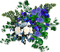 kikkapink deco flowers blue - png gratis GIF animasi