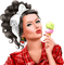 woman kikkapink icecream - png gratuito GIF animata