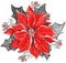 soave deco christmas winter flowers vintage scrap - 免费PNG 动画 GIF