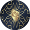 blue-round- circle-guld deco - 免费PNG 动画 GIF