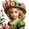 loly33 enfant printemps fleur - ingyenes png animált GIF