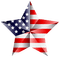 Kaz_Creations America 4th July Independance Day American Star - PNG gratuit GIF animé