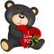 Kaz_Creations Valentine Deco Love Cute Teddy Bear - darmowe png animowany gif