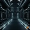 Black Sci-Fi Corridor (Without Doors) - ingyenes png animált GIF