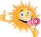 sun with candy by nataliplus - png gratuito GIF animata