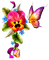 loly33 fleur papillon - Free PNG Animated GIF