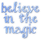 soave text believe magic christmas blue - PNG gratuit GIF animé
