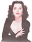 soave woman vintage face hedy lamarr pink brown - Free PNG Animated GIF