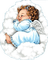 Engelchen, Wolken, schlafen - gratis png animeret GIF