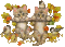 deux chats accrochés à une branche - Nemokamas animacinis gif animuotas GIF