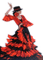 Rena Tanzen Dance Flamenco red black Woman Frau - Free PNG Animated GIF