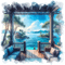 ♡§m3§♡ sea  coastal summer blue - png gratuito GIF animata