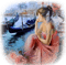 femme avec bateau.Cheyenne63 - Free PNG Animated GIF