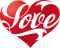 heart valentine love text coeur