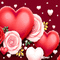 soave background animated valentine heart flowers