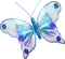 minou-blue-butterfly - PNG gratuit GIF animé