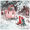 kikkapink winter vintage background christmas gif - GIF animé gratuit GIF animé