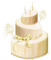 kikkapink deco scrap birthday white cake - PNG gratuit GIF animé
