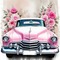 springtimes spring car vintage deco background - PNG gratuit GIF animé