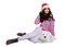 Woman. Winter. Polar bear. Leila - PNG gratuit GIF animé