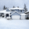 Snowy House - GIF animado grátis Gif Animado