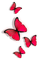 red butterflies Bb2 - PNG gratuit GIF animé