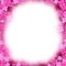 Pink Flowers Frame - By KittyKatLuv65 - png gratuito GIF animata