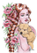 woman dog kikkapink flowers