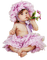 Kaz_Creations Baby 👶 Enfant Child Girl Flowers - безплатен png анимиран GIF