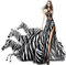 Rena Woman Zebrakleid, Zebras Girl - ücretsiz png animasyonlu GIF