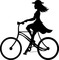 dziewczyna i rower - png gratis GIF animasi
