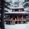 Japanese Snowy Hut - PNG gratuit GIF animé