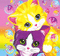lisa frank kitties - Безплатен анимиран GIF анимиран GIF