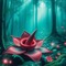Fantasy Forest with Rafflesia - gratis png animeret GIF