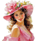 Женщина в розовом - Free PNG Animated GIF