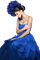 femme en bleu.Cheyenne63 - png gratis GIF animado