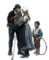 Rena Dad Mom Vater Mutter Kind coming home - PNG gratuit GIF animé