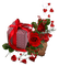Cadeau et rose - PNG gratuit GIF animé