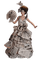 woman in newspaper dress - Free PNG Animated GIF