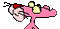 pink phanter head - Animovaný GIF zadarmo animovaný GIF