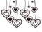 deco hearts black white kikkapink - ücretsiz png animasyonlu GIF