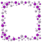 Snowflakes.Jewels.Frame.Purple - KittyKatLuv65 - png gratis GIF animado