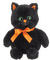 bearington ebony black cat orange bow - Free PNG Animated GIF