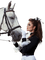 femme avec cheval.Cheyenne63 - PNG gratuit GIF animé