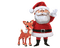 santa rudolph reindeer - besplatni png animirani GIF
