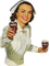 coca cola drink vintage retro femme woman frau summer ete tube  glass