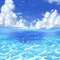 soave background summer clouds sea animated blue - GIF animé gratuit GIF animé